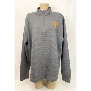 Tennessee Vols Volunteers Shirt L Large 50" Gray Zipper College Football NCAA